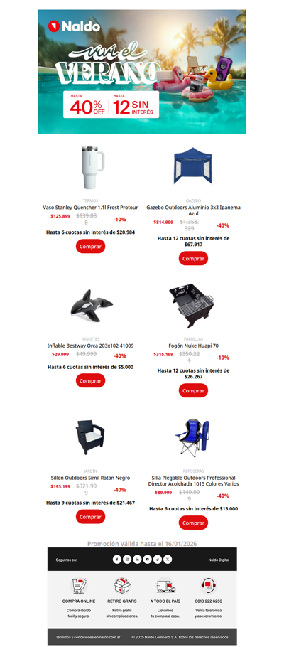 Viví el Verano con hasta 40% OFF ☀️💦🔥