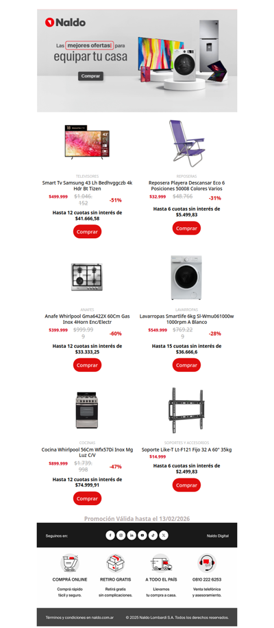 ¡Hasta 15 cuotas sin interés! en esos productos que tu casa necesita 👁️