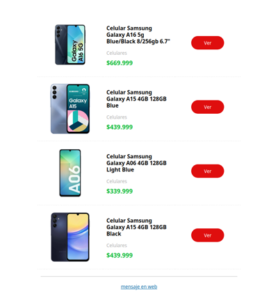 ¿No te convenció lo que viste? Mirá estas alternativas