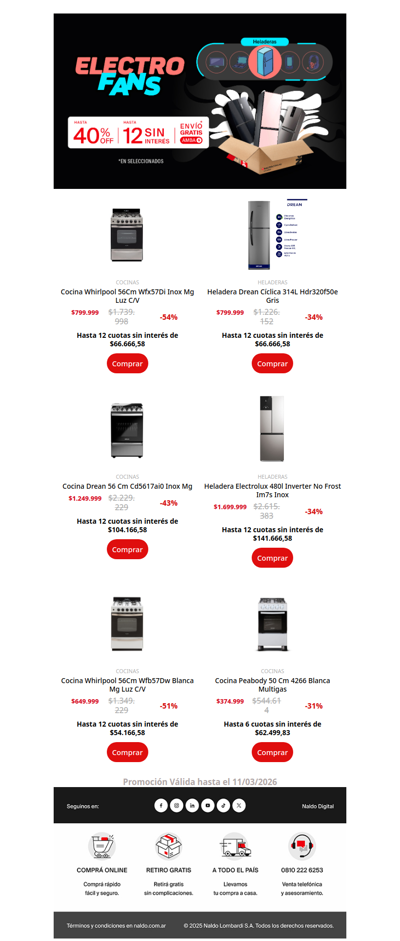 🔥 Hasta 50% OFF + 12 cuotas en los clásicos del hogar