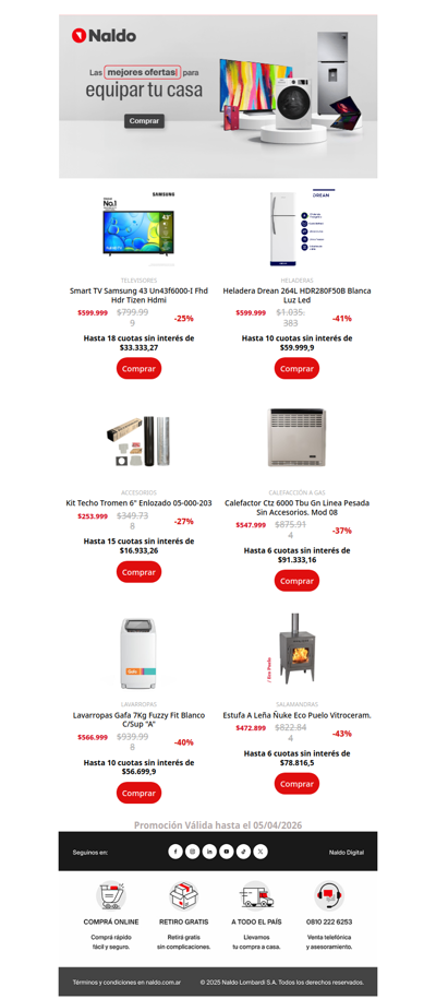 Este finde largo elegí bien: Hasta 12 cuotas sin interés en eso que querías...🔔