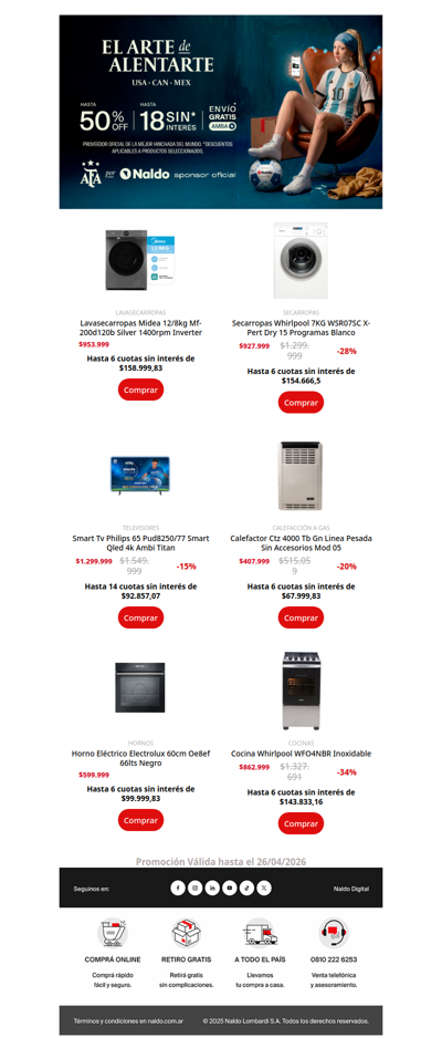 Lo más vendido de la semana...ahora aprovechalo vos en cuotas sin interés  🏆