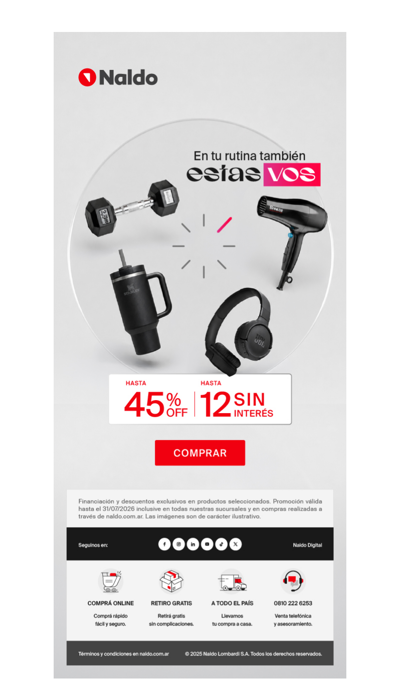 ¡Semana del Cuidado Personal! - Hasta 12 cuotas sin interés 🏋