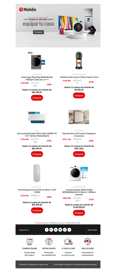 ¡Los más vendidos del finde! Hasta 12 cuotas sin interés ✨