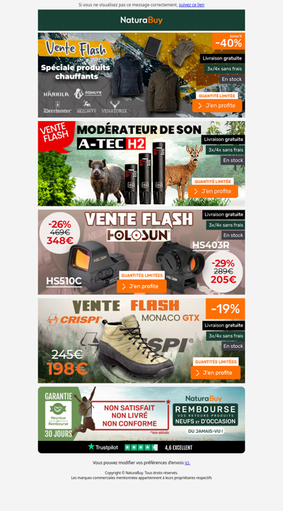 Vente flash ! Des bons plans complètement givrés !