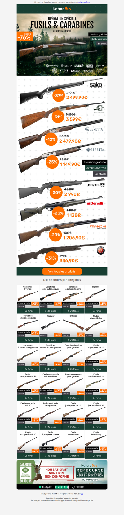 Opération Spéciale - Fusils et Carabines