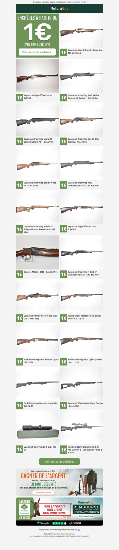 Vente aux enchères d'armes exceptionnelle : Des opportunités uniques à saisir !