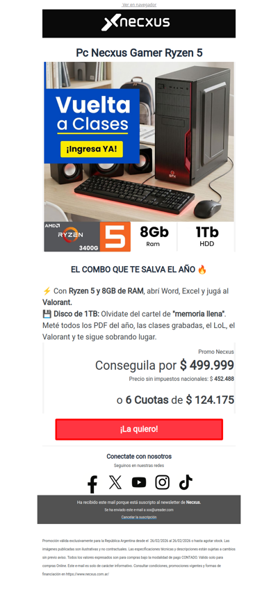 PC Ryzen 5 desde $499.999 !😯