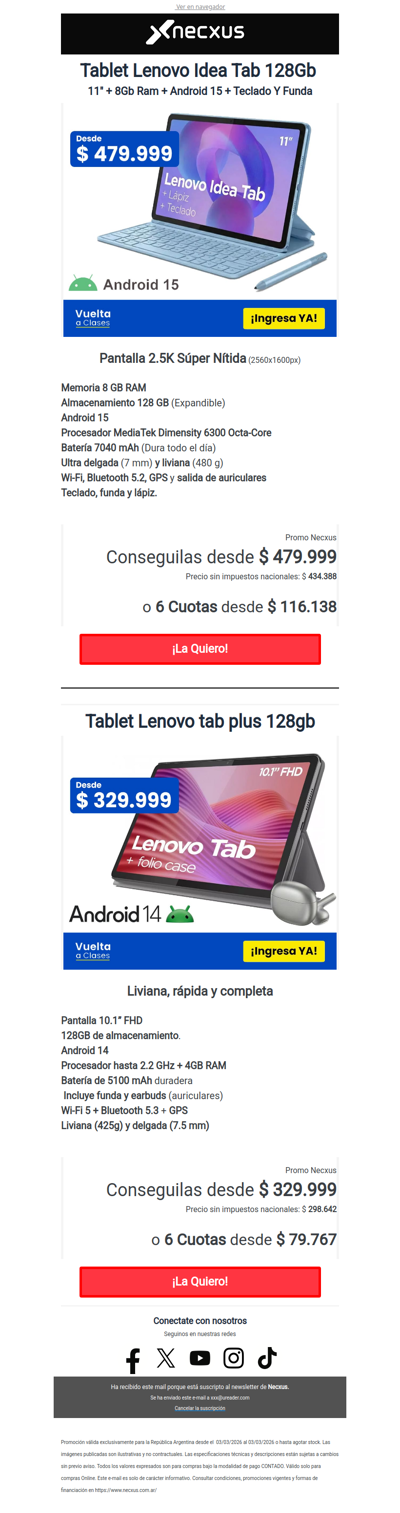 Tablet 2,5K desde $479.999 !😯