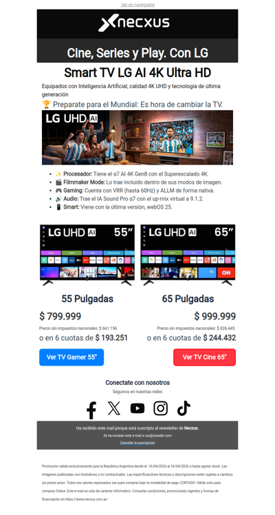 Smart TV LG AI 4K Ultra HD