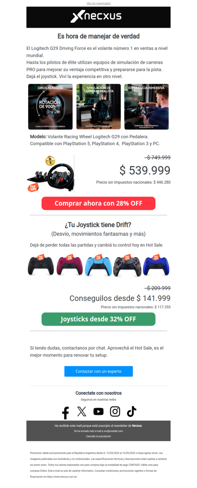 Hot Sale Gamer: Ahorrá $210.000 y empezá a manejar