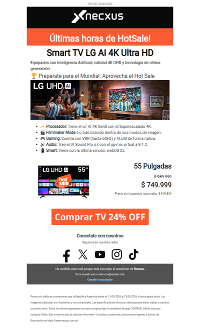 Hot Sale ⏳ ¡ÚLTIMAS HORAS!