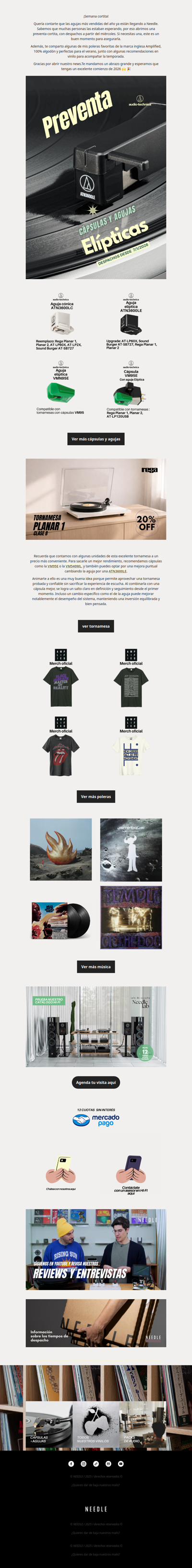 Preventa Agujas elípticas: ATN3600LE y VMN95E 💎