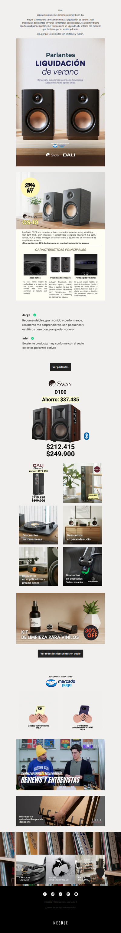 Parlantes con 20% de descuento👌