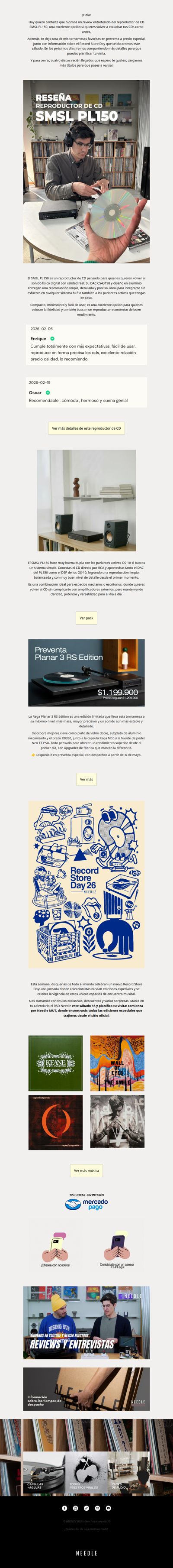 No todo es streaming: mira lo que hace este CD player💫
