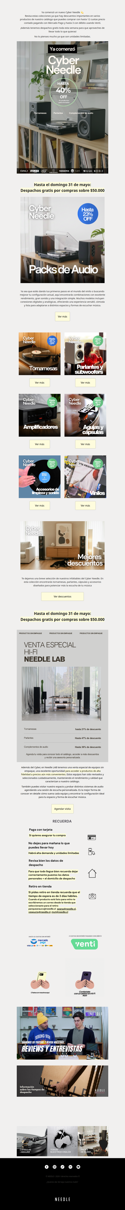 ¡El Cyber Needle ya comenzó!
