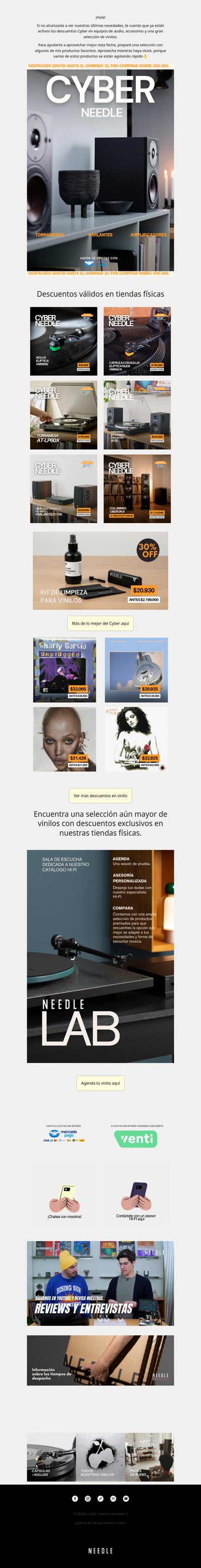 Cyber Needle: Los mejores descuentos💫