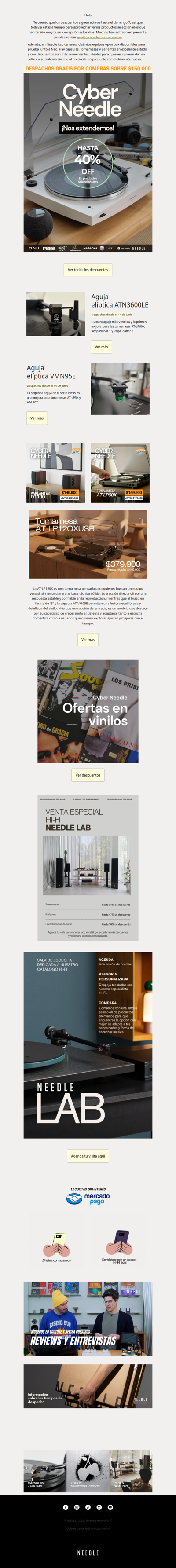 ¡El Cyber Needle se extiende! 🙌
