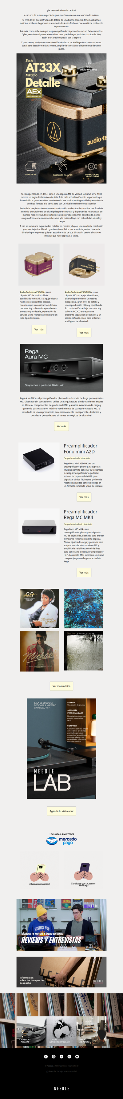 Nueva Serie AT33 + Pre Phono MC: el setup completo