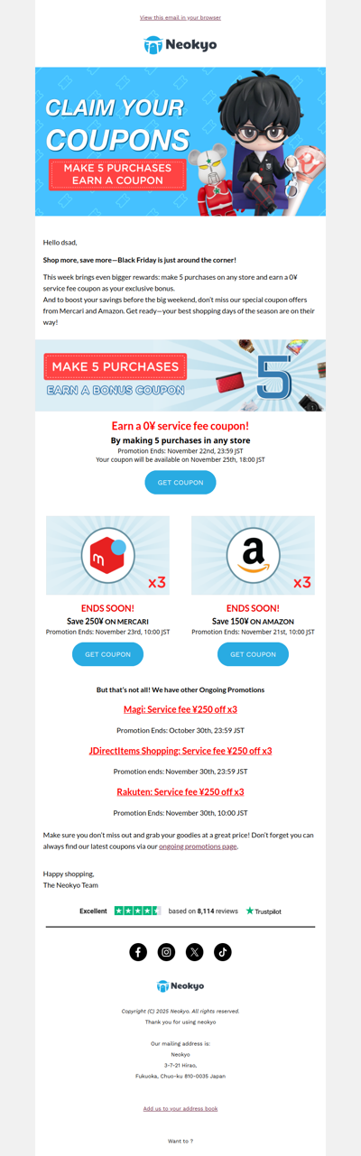 Earn your bonus coupon! 🎟️ Get ready for Black Friday