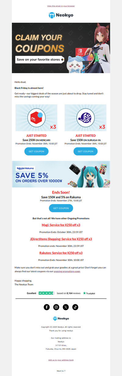 Black Friday is around the corner 🎟️ SAVE NOW