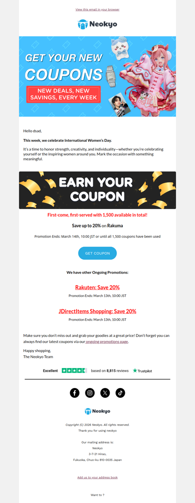 Celebrate International Women’s Day with Something Special