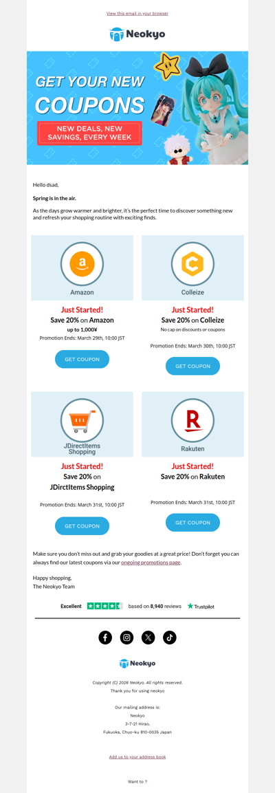 Spring Deals Are Here — Enjoy 20% OFF 🌸