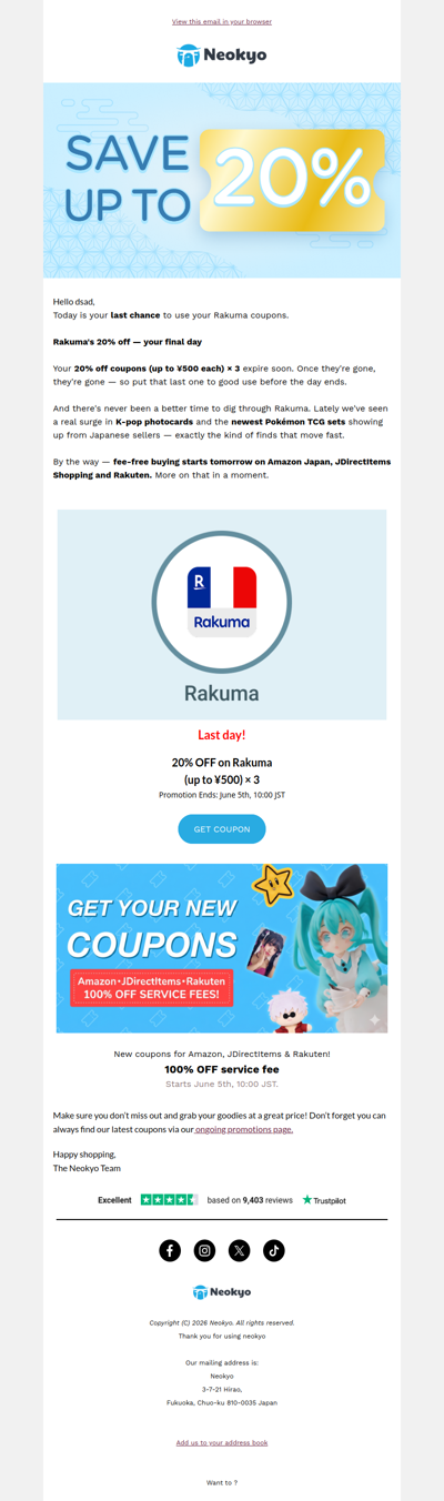 Mercari's biggest sale just kicked off