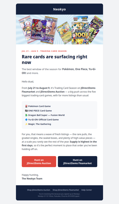 Neokyo - We've got rare cards surfacing