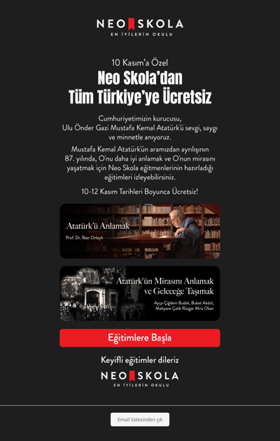 10 Kasım – Sevgi, Saygı ve Minnetle…