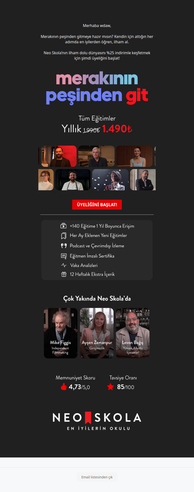 Merakının peşinden gitmen için Premium Paket'te %25 indirim seni bekliyor🚀