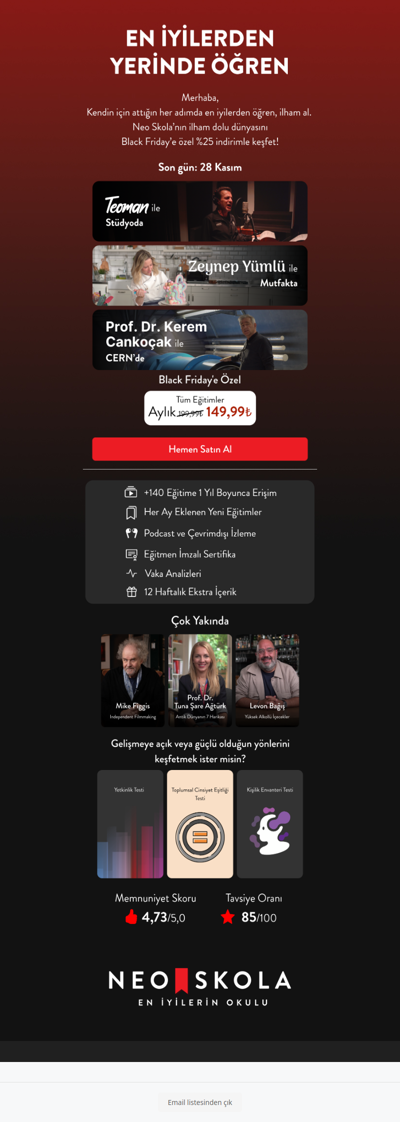 Kasım'ın Son Fırsatı: Premium Paket'te %25 İndirim 🚀