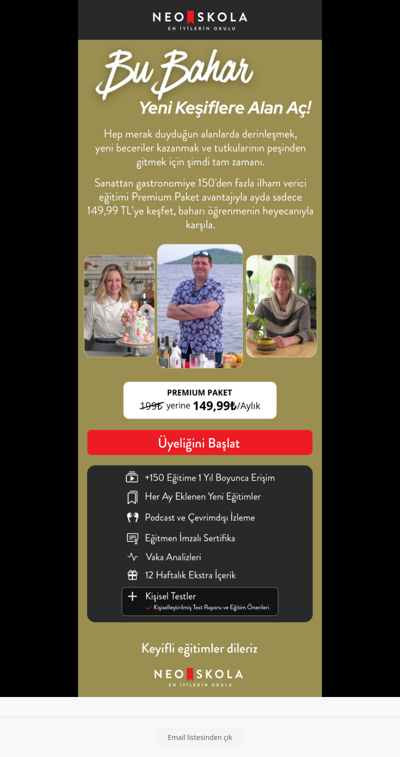 Bu bahar yeni keşiflere %25 indirimle başla 🌸