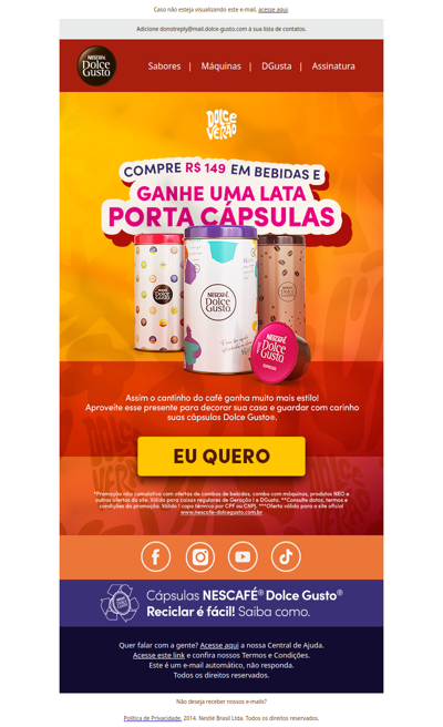 As novas latas de Dolce Gusto chegaram! Você vai amar! 💛