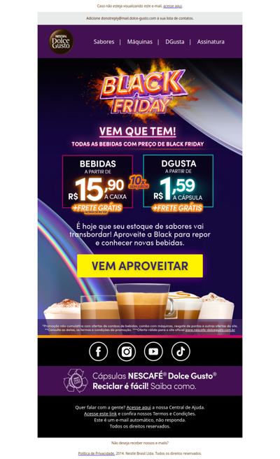 TUDO LIBERADO + FRETE GRÁTIS acima de R$100