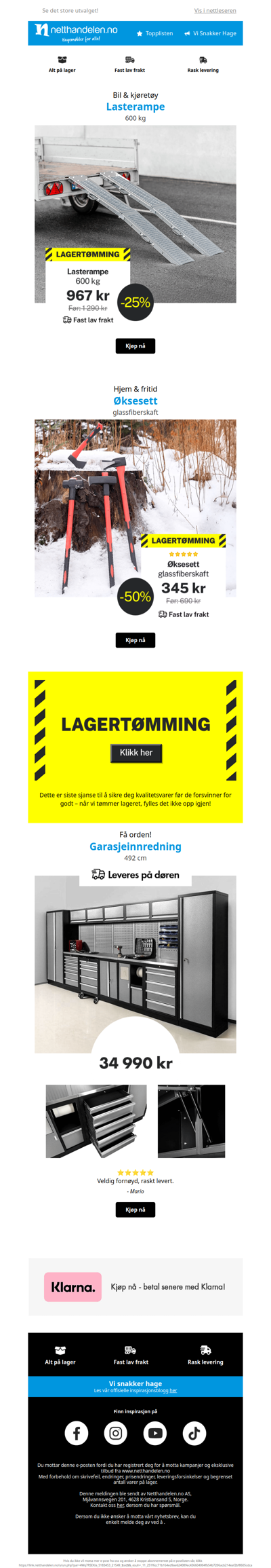 Lagertømming