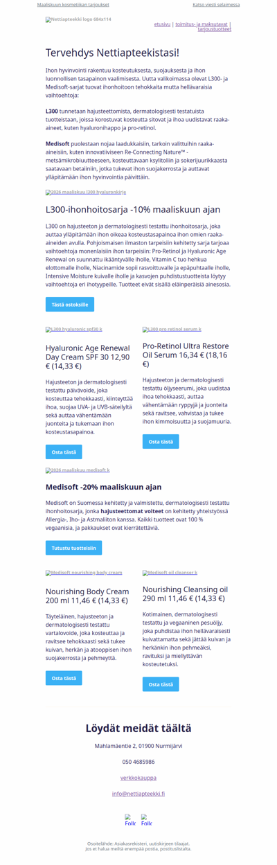 Uutta valikoimassa: L300 ja Medisoft