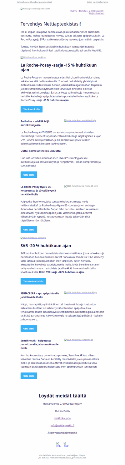 Herkän ihon suosikit – La Roche-Posay & SVR