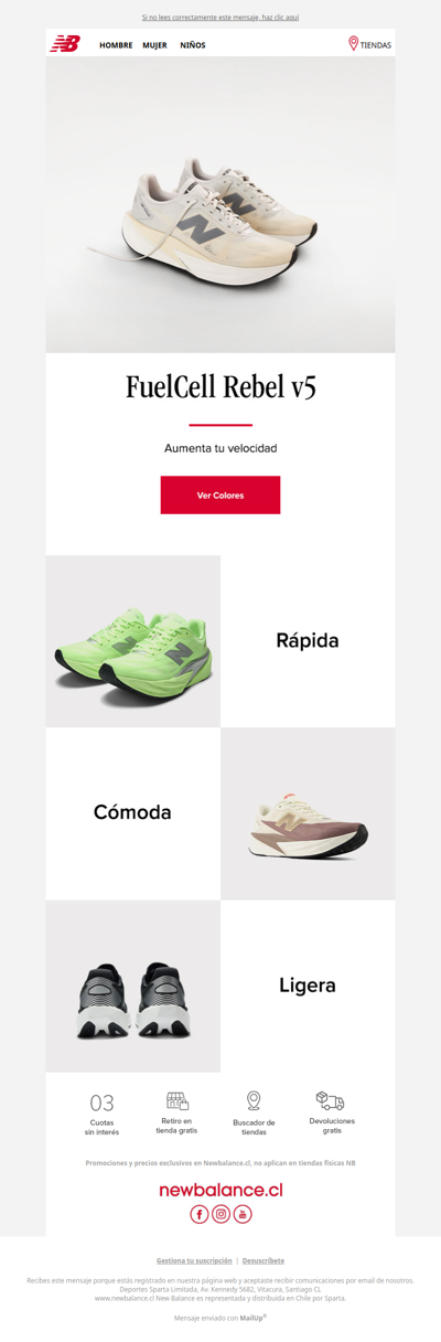 FuelCell Rebel v5🏃‍♂️Rápida, cómoda y ligera