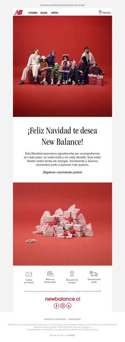 Feliz Navidad te desea New Balance🎄