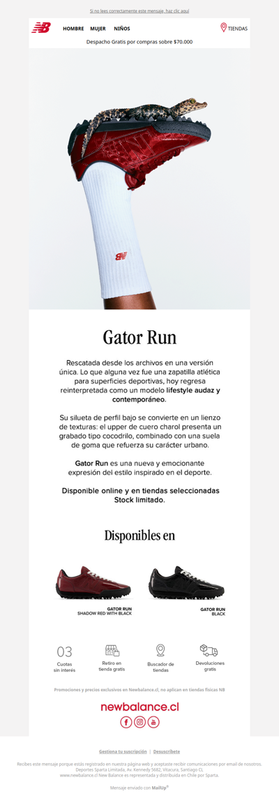 Nuevas GATOR🐊Audaz y contemporánea