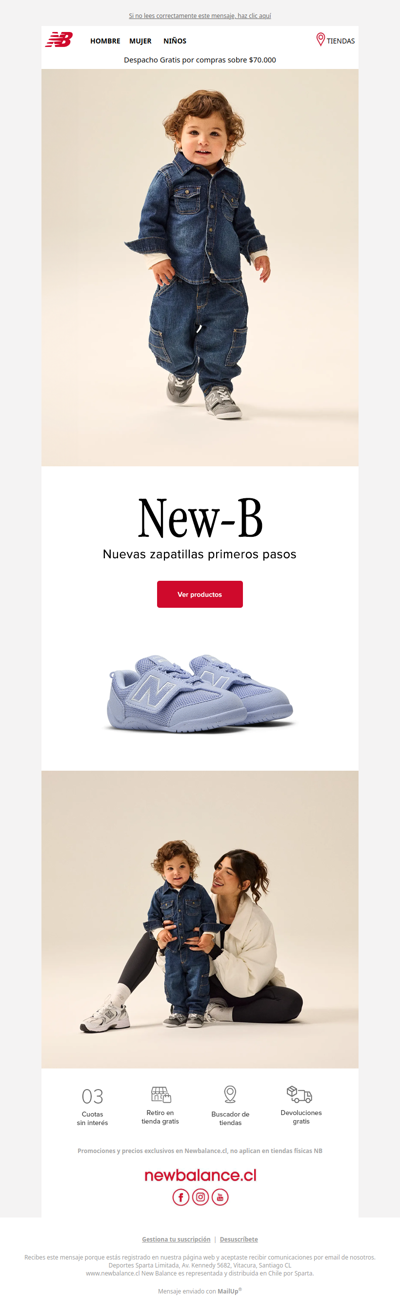 Zapatillas para sus primeros pasos - New-B