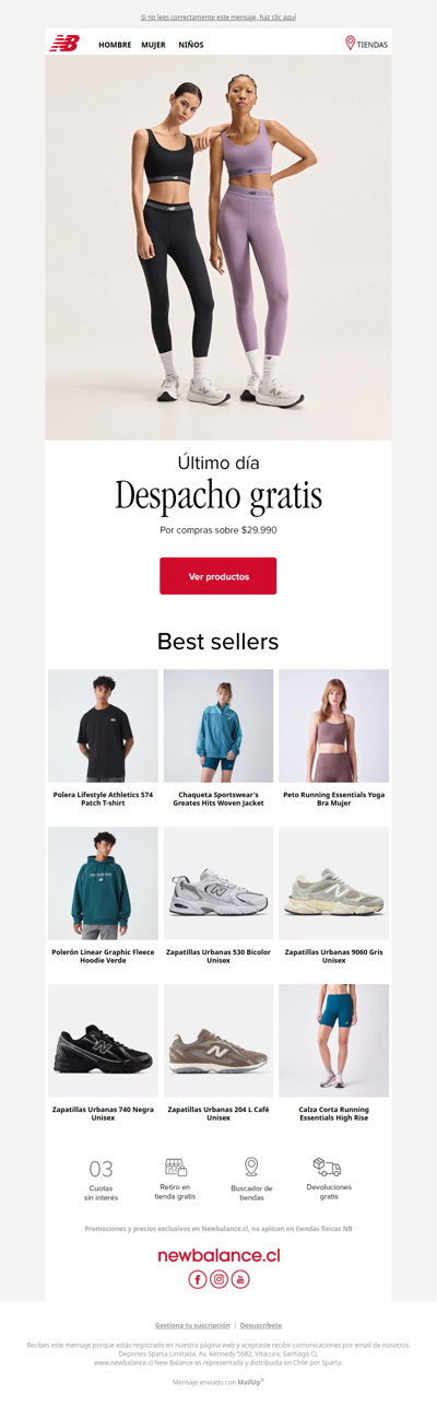 Hoy termina el despacho gratis⚡ Últimas horas