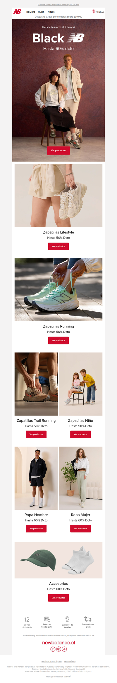 Ya comenzó el Black New Balance🔥Hasta 60% Dcto