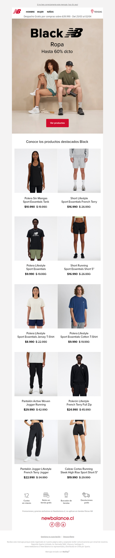 BLACK ROPA Hasta 60%⚡Destacados Black