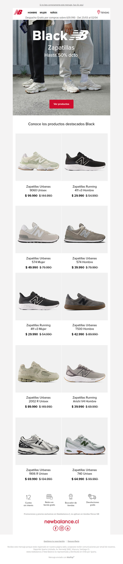 Black👟Zapatillas Destacadas a precio Black