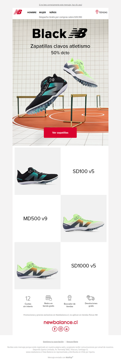 Black⚡Zapatillas Atletismo 50% Dcto