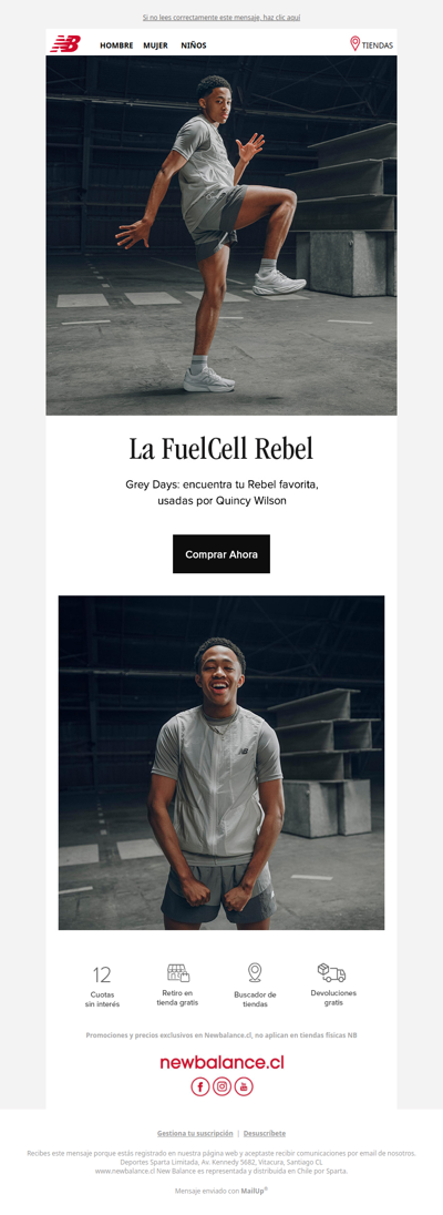 Rebel: ultralivianas para correr