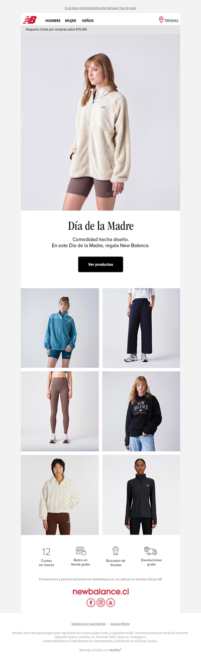 Día de la madre: ropa para ella.