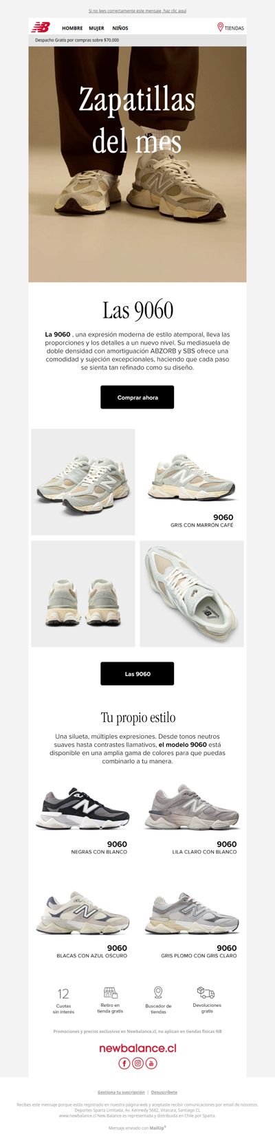 9060: zapatilla del mes 👟